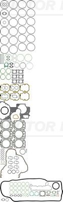 FULL GASKET SET ENG.D2876LE 121 - APPLICATION MAN - OE NO. 51009006652 - MAKE VICTOR REINZ - MFG NO. 13514502