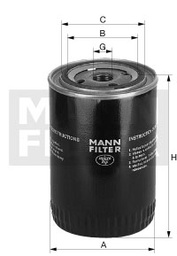 FILTER - APPLICATION BOMAG - OE NO. W 962/38 - MAKE MANN + HUMMEL - MFG NO. W96238